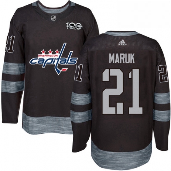 Mens Adidas Washington Capitals 21 Dennis Maruk Authentic Black 1917 2017 100th Anniversary NHL Jersey Mens Adidas Washington Capitals 21 Dennis Maruk Authentic Black 1917 2017 100th Anniversary NHL Jersey