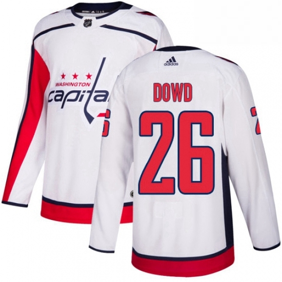 Mens Adidas Washington Capitals 26 Nic Dowd Authentic White Away NHL Jersey Mens Adidas Washington Capitals 26 Nic Dowd Authentic White Away NHL Jersey