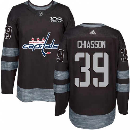 Mens Adidas Washington Capitals 39 Alex Chiasson Premier Black 1917 2017 100th Anniversary NHL Jersey Mens Adidas Washington Capitals 39 Alex Chiasson Premier Black 1917 2017 100th Anniversary NHL Jersey
