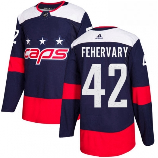 Mens Adidas Washington Capitals 42 Martin Fehervary Authentic Navy Blue 2018 Stadium Series NHL Jerse Mens Adidas Washington Capitals 42 Martin Fehervary Authentic Navy Blue 2018 Stadium Series NHL Jerse