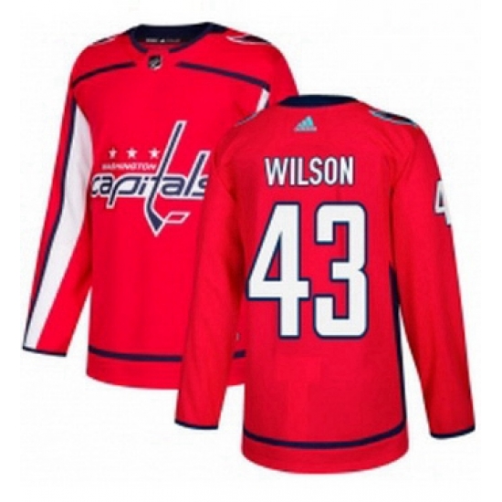 Mens Adidas Washington Capitals 43 Tom Wilson Premier Red Home NHL Jersey Mens Adidas Washington Capitals 43 Tom Wilson Premier Red Home NHL Jersey