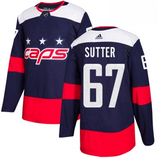 Mens Adidas Washington Capitals 67 Riley Sutter Authentic Navy Blue 2018 Stadium Series NHL Jerse Mens Adidas Washington Capitals 67 Riley Sutter Authentic Navy Blue 2018 Stadium Series NHL Jerse