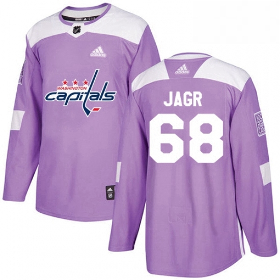 Mens Adidas Washington Capitals 68 Jaromir Jagr Authentic Purple Fights Cancer Practice NHL Jersey Mens Adidas Washington Capitals 68 Jaromir Jagr Authentic Purple Fights Cancer Practice NHL Jersey