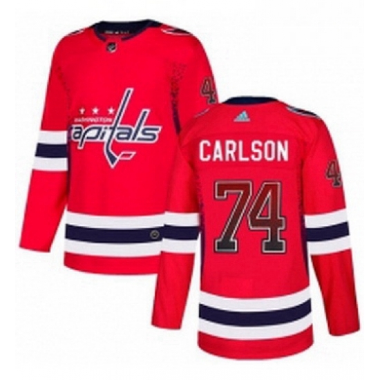 Mens Adidas Washington Capitals 74 John Carlson Authentic Red Drift Fashion NHL Jersey Mens Adidas Washington Capitals 74 John Carlson Authentic Red Drift Fashion NHL Jersey