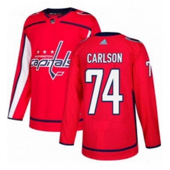 Mens Adidas Washington Capitals 74 John Carlson Authentic Red Home NHL Jersey Mens Adidas Washington Capitals 74 John Carlson Authentic Red Home NHL Jersey
