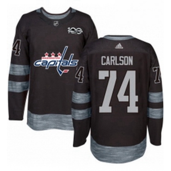 Mens Adidas Washington Capitals 74 John Carlson Premier Black 1917 2017 100th Anniversary NHL Jersey Mens Adidas Washington Capitals 74 John Carlson Premier Black 1917 2017 100th Anniversary NHL Jersey