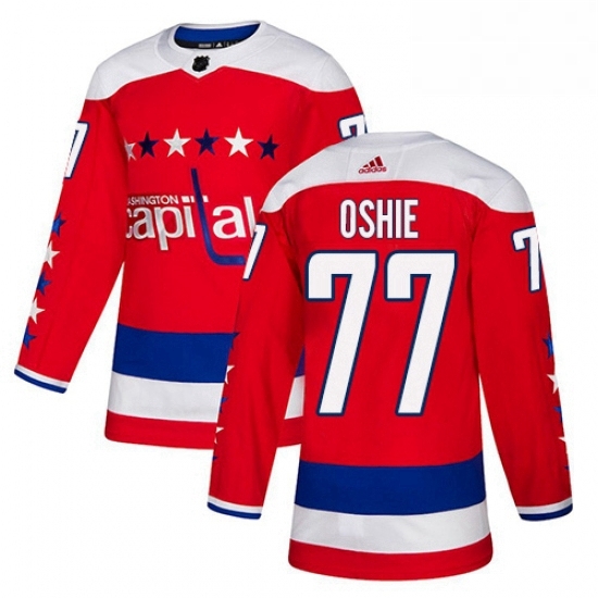 Mens Adidas Washington Capitals 77 TJ Oshie Authentic Red Alternate NHL Jersey Mens Adidas Washington Capitals 77 TJ Oshie Authentic Red Alternate NHL Jersey