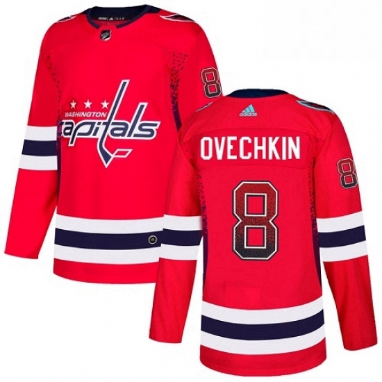 Mens Adidas Washington Capitals 8 Alex Ovechkin Authentic Red Drift Fashion NHL Jersey Mens Adidas Washington Capitals 8 Alex Ovechkin Authentic Red Drift Fashion NHL Jersey