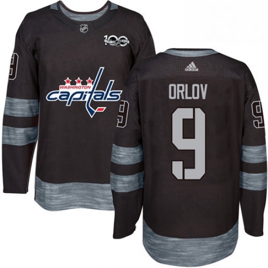 Mens Adidas Washington Capitals 9 Dmitry Orlov Premier Black 1917 2017 100th Anniversary NHL Jersey Mens Adidas Washington Capitals 9 Dmitry Orlov Premier Black 1917 2017 100th Anniversary NHL Jersey