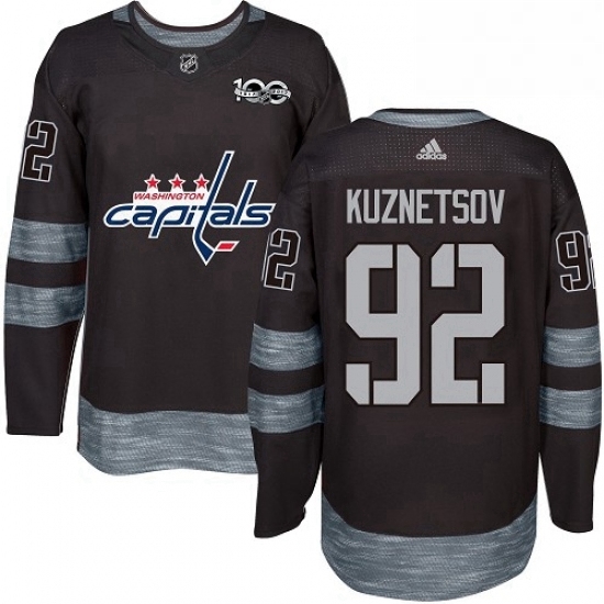Mens Adidas Washington Capitals 92 Evgeny Kuznetsov Premier Black 1917 2017 100th Anniversary NHL Jersey Mens Adidas Washington Capitals 92 Evgeny Kuznetsov Premier Black 1917 2017 100th Anniversary NHL Jersey