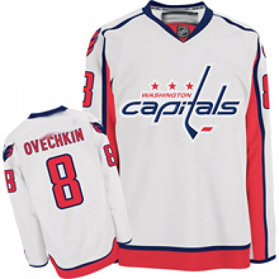 RBK hockey jerseys,Washington Capitals 8# A.Ovechkin white RBK hockey jerseys,Washington Capitals 8# A.Ovechkin white