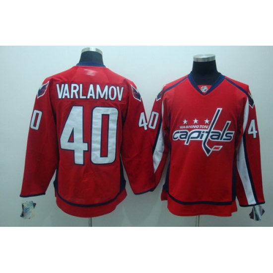 Washington Capitals 40 varlamov red jerseys Washington Capitals 40 varlamov red jerseys