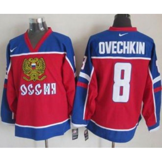 Washington Capitals #8 Alex Ovechkin Red&Blue Stitched NHL Jersey Washington Capitals #8 Alex Ovechkin Red&Blue Stitched NHL Jersey