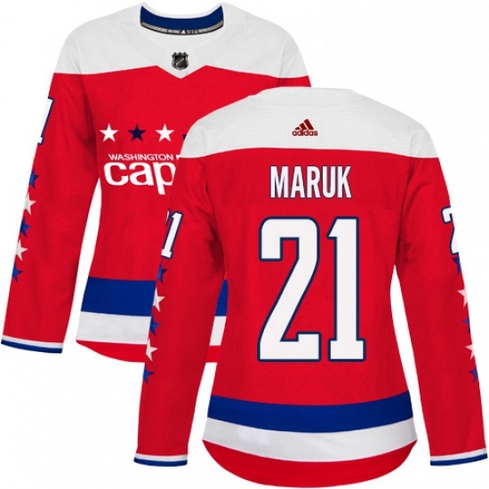 Womens Adidas Washington Capitals 21 Dennis Maruk Authentic Red Alternate NHL Jersey Womens Adidas Washington Capitals 21 Dennis Maruk Authentic Red Alternate NHL Jersey