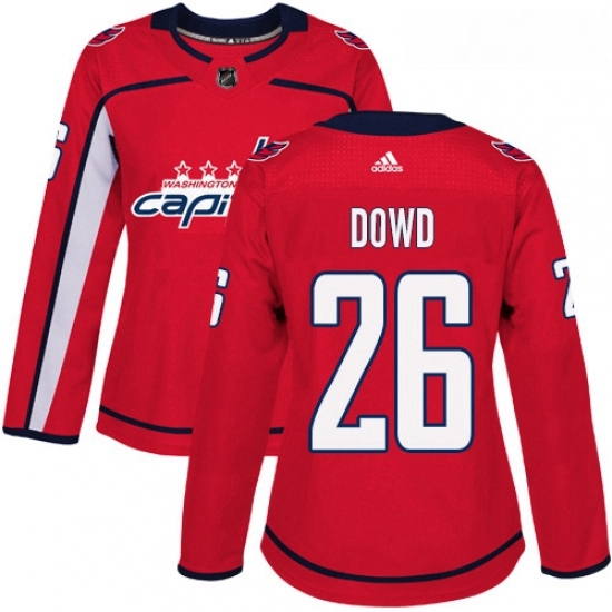 Womens Adidas Washington Capitals 26 Nic Dowd Authentic Red Home NHL Jersey Womens Adidas Washington Capitals 26 Nic Dowd Authentic Red Home NHL Jersey