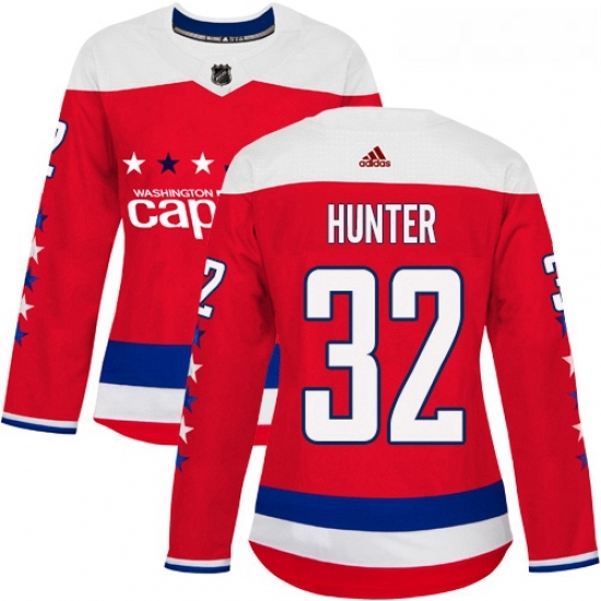 Womens Adidas Washington Capitals 32 Dale Hunter Authentic Red Alternate NHL Jersey Womens Adidas Washington Capitals 32 Dale Hunter Authentic Red Alternate NHL Jersey