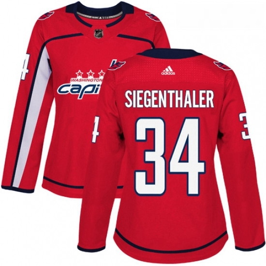Womens Adidas Washington Capitals 34 Jonas Siegenthaler Premier Red Home NHL Jersey Womens Adidas Washington Capitals 34 Jonas Siegenthaler Premier Red Home NHL Jersey