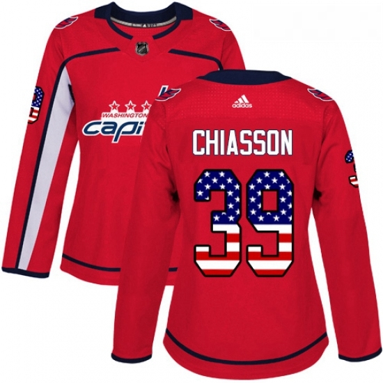 Womens Adidas Washington Capitals 39 Alex Chiasson Authentic Red USA Flag Fashion NHL Jersey Womens Adidas Washington Capitals 39 Alex Chiasson Authentic Red USA Flag Fashion NHL Jersey