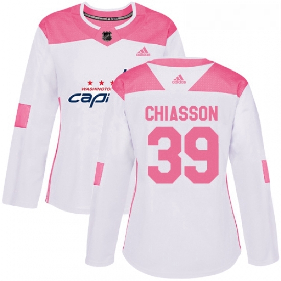 Womens Adidas Washington Capitals 39 Alex Chiasson Authentic WhitePink Fashion NHL Jersey Womens Adidas Washington Capitals 39 Alex Chiasson Authentic WhitePink Fashion NHL Jersey