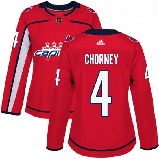 Womens Adidas Washington Capitals 4 Taylor Chorney Premier Red Home NHL Jersey Womens Adidas Washington Capitals 4 Taylor Chorney Premier Red Home NHL Jersey
