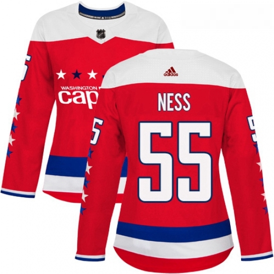 Womens Adidas Washington Capitals 55 Aaron Ness Premier Red Alternate NHL Jersey Womens Adidas Washington Capitals 55 Aaron Ness Premier Red Alternate NHL Jersey