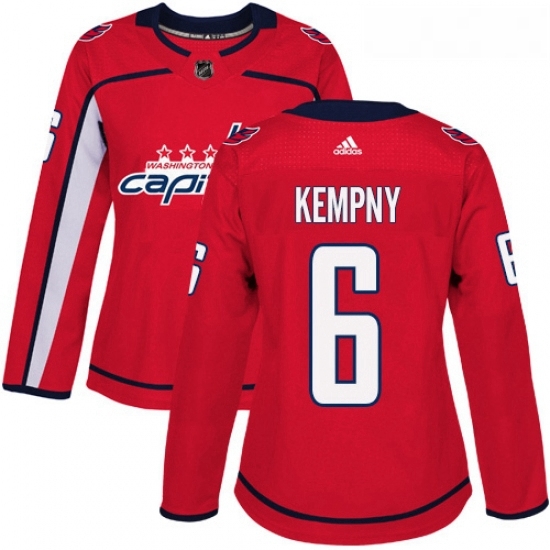 Womens Adidas Washington Capitals 6 Michal Kempny Premier Red Home NHL Jersey Womens Adidas Washington Capitals 6 Michal Kempny Premier Red Home NHL Jersey
