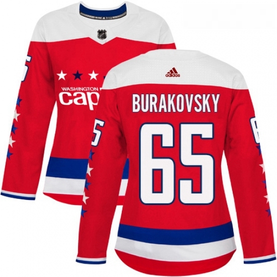 Womens Adidas Washington Capitals 65 Andre Burakovsky Authentic Red Alternate NHL Jersey Womens Adidas Washington Capitals 65 Andre Burakovsky Authentic Red Alternate NHL Jersey