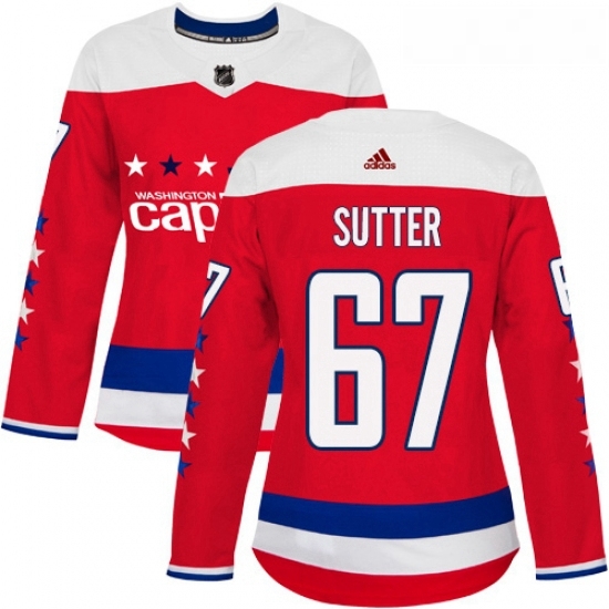 Womens Adidas Washington Capitals 67 Riley Sutter Authentic Red Alternate NHL Jersey Womens Adidas Washington Capitals 67 Riley Sutter Authentic Red Alternate NHL Jersey