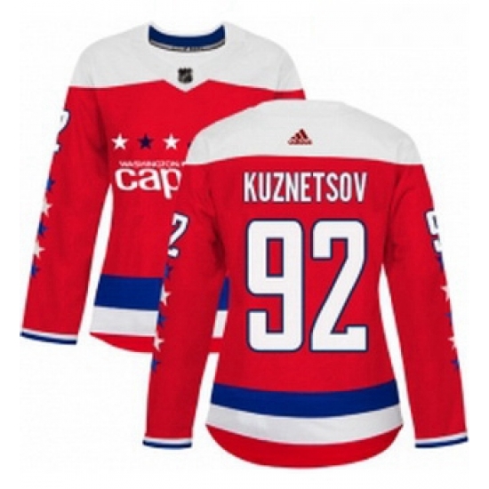 Womens Adidas Washington Capitals 92 Evgeny Kuznetsov Authentic Red Alternate NHL Jersey Womens Adidas Washington Capitals 92 Evgeny Kuznetsov Authentic Red Alternate NHL Jersey