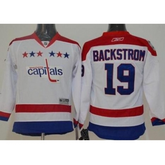 Kids Washington Capitals 19 Nicklas Backstrom White 2011 Winter Classic Vintage NHL Jerseys Kids Washington Capitals 19 Nicklas Backstrom White 2011 Winter Classic Vintage NHL Jerseys