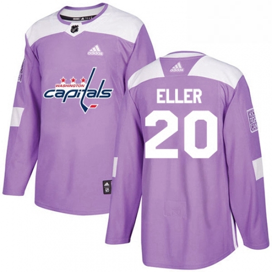 Youth Adidas Washington Capitals 20 Lars Eller Authentic Purple Fights Cancer Practice NHL Jersey Youth Adidas Washington Capitals 20 Lars Eller Authentic Purple Fights Cancer Practice NHL Jersey