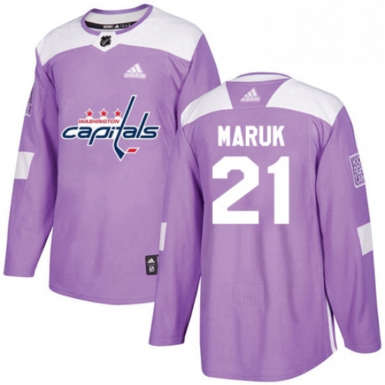 Youth Adidas Washington Capitals 21 Dennis Maruk Authentic Purple Fights Cancer Practice NHL Jersey Youth Adidas Washington Capitals 21 Dennis Maruk Authentic Purple Fights Cancer Practice NHL Jersey