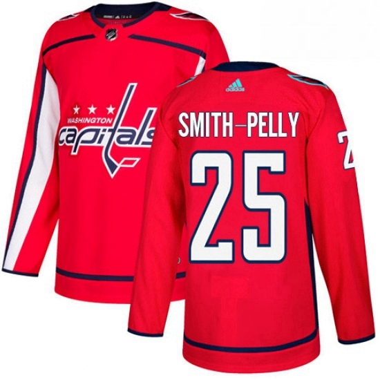 Youth Adidas Washington Capitals 25 Devante Smith Pelly Premier Red Home NHL Jersey Youth Adidas Washington Capitals 25 Devante Smith Pelly Premier Red Home NHL Jersey