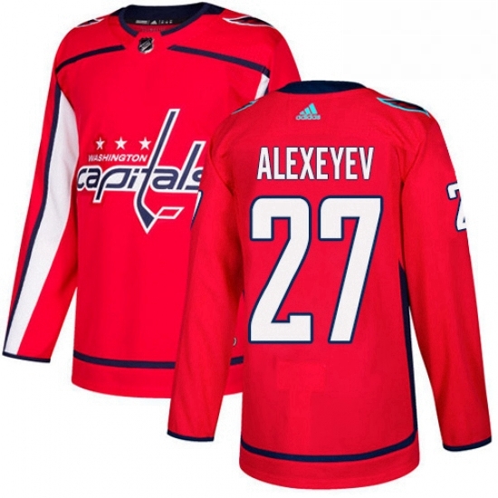 Youth Adidas Washington Capitals 27 Alexander Alexeyev Authentic Red Home NHL Jerse Youth Adidas Washington Capitals 27 Alexander Alexeyev Authentic Red Home NHL Jerse