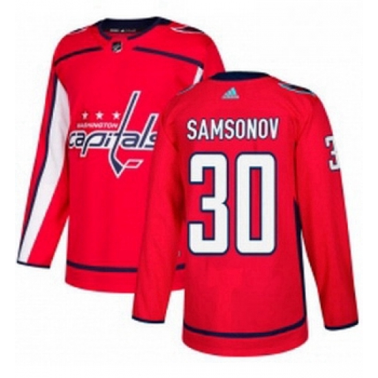 Youth Adidas Washington Capitals 30 Ilya Samsonov Premier Red Home NHL Jersey Youth Adidas Washington Capitals 30 Ilya Samsonov Premier Red Home NHL Jersey