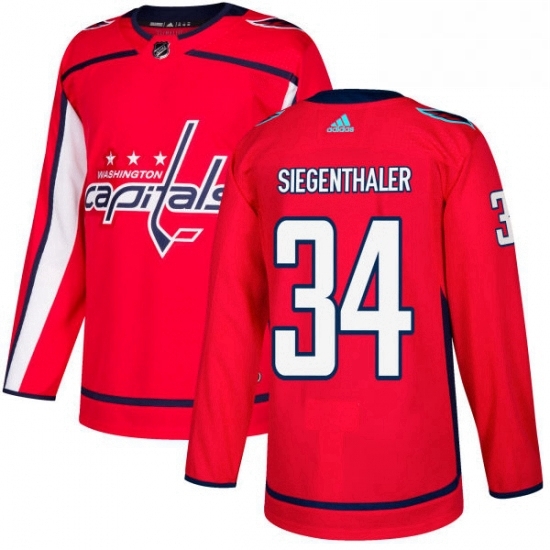 Youth Adidas Washington Capitals 34 Jonas Siegenthaler Authentic Red Home NHL Jersey Youth Adidas Washington Capitals 34 Jonas Siegenthaler Authentic Red Home NHL Jersey