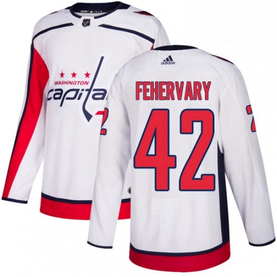 Youth Adidas Washington Capitals 42 Martin Fehervary Authentic White Away NHL Jersey Youth Adidas Washington Capitals 42 Martin Fehervary Authentic White Away NHL Jersey
