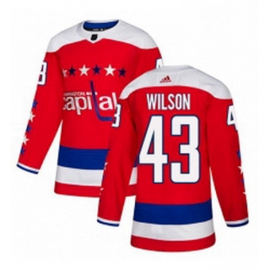 Youth Adidas Washington Capitals 43 Tom Wilson Authentic Red Alternate NHL Jersey Youth Adidas Washington Capitals 43 Tom Wilson Authentic Red Alternate NHL Jersey