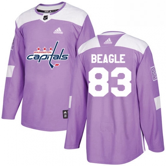 Youth Adidas Washington Capitals 83 Jay Beagle Authentic Purple Fights Cancer Practice NHL Jersey Youth Adidas Washington Capitals 83 Jay Beagle Authentic Purple Fights Cancer Practice NHL Jersey
