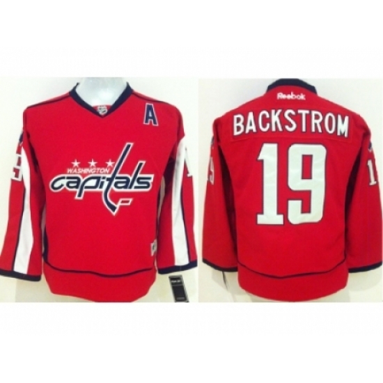 Youth NHL Washington Capitals #19 Nicklas Backstrom Stitched Red jerseys Youth NHL Washington Capitals #19 Nicklas Backstrom Stitched Red jerseys