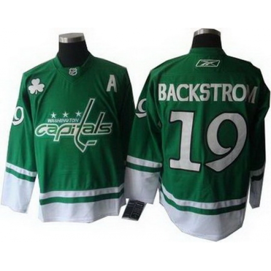 Youth Washington Capitals #19 Nicklas Backstrom Jerseys green Youth Washington Capitals #19 Nicklas Backstrom Jerseys green