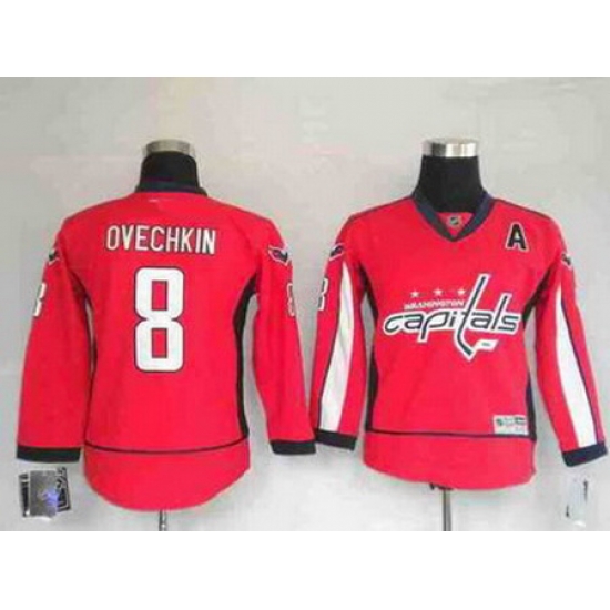 Youth Washington Capitals 8 A.Ovechkin RED jerseys Youth Washington Capitals 8 A.Ovechkin RED jerseys