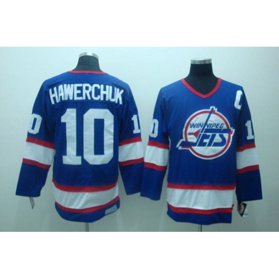Jets #10 Dale Hawerchuk Stitched Blue CCM Throwback NHL Jersey Jets #10 Dale Hawerchuk Stitched Blue CCM Throwback NHL Jersey