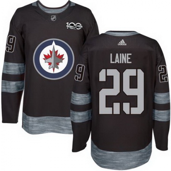 Jets #29 Patrik Laine Black 1917 2017 100th Anniversary Stitched NHL Jersey Jets #29 Patrik Laine Black 1917 2017 100th Anniversary Stitched NHL Jersey