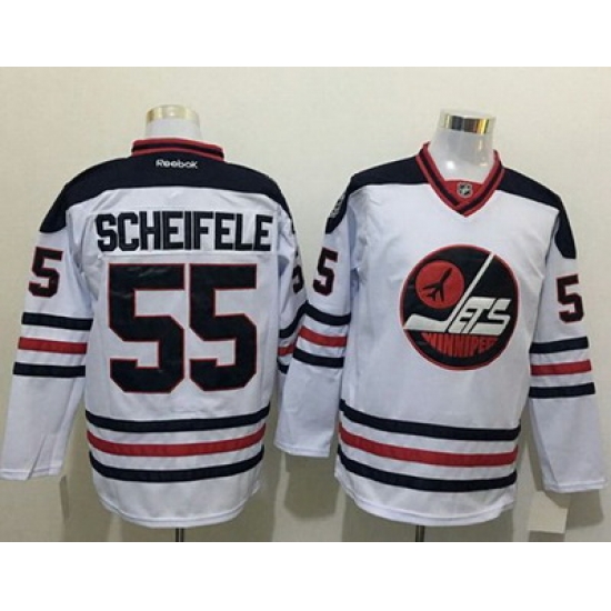 Jets #55 Mark Scheifele White Heritage Classic Stitched NHL Jersey Jets #55 Mark Scheifele White Heritage Classic Stitched NHL Jersey