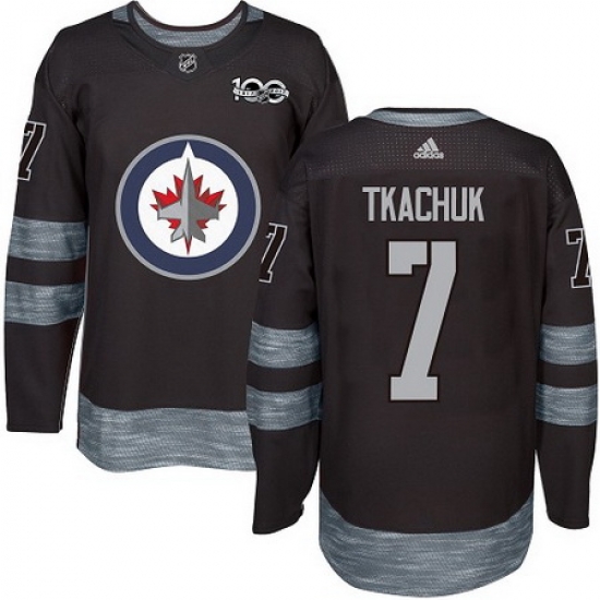 Jets #7 Keith Tkachuk Black 1917 2017 100th Anniversary Stitched NHL Jersey Jets #7 Keith Tkachuk Black 1917 2017 100th Anniversary Stitched NHL Jersey