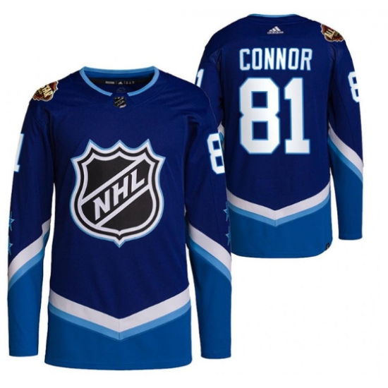 Men Winnipeg Jets 81 Kyle Connor 2022 All Star Blue Stitched Jersey Men Winnipeg Jets 81 Kyle Connor 2022 All Star Blue Stitched Jersey