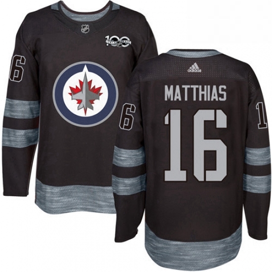 Mens Adidas Winnipeg Jets 16 Shawn Matthias Premier Black 1917 2017 100th Anniversary NHL Jersey Mens Adidas Winnipeg Jets 16 Shawn Matthias Premier Black 1917 2017 100th Anniversary NHL Jersey
