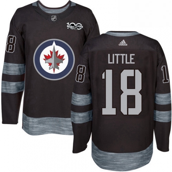 Mens Adidas Winnipeg Jets 18 Bryan Little Authentic Black 1917 2017 100th Anniversary NHL Jersey Mens Adidas Winnipeg Jets 18 Bryan Little Authentic Black 1917 2017 100th Anniversary NHL Jersey