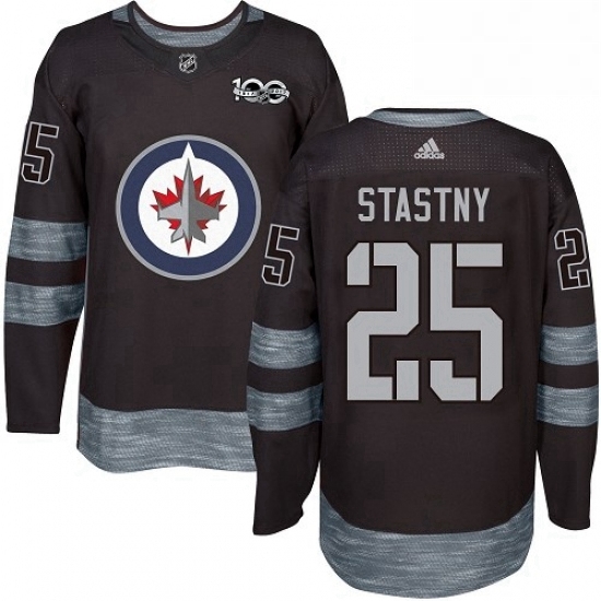 Mens Adidas Winnipeg Jets 25 Paul Stastny Premier Black 1917 2017 100th Anniversary NHL Jersey Mens Adidas Winnipeg Jets 25 Paul Stastny Premier Black 1917 2017 100th Anniversary NHL Jersey